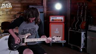 Video thumbnail for PRS Wood Library Custom 24 - Charcoal Fade with Flame Maple Neck by The Peach Boutique