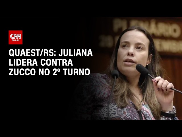 Quaest: no RS, Juliana empata com Zucco no 1º turno e lidera 2º | CNN NOVO DIA