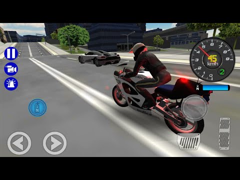Us Police Bike Gangster Chase Simulator  - Android Gameplay # 1