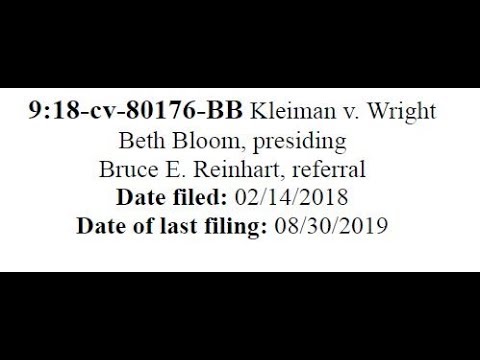 Kleiman v. Wright Part 2