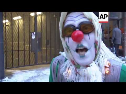 Anti-migrant rally in Finland, counter demo