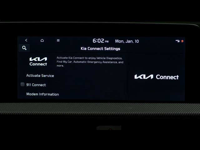 Kia Connect Activation