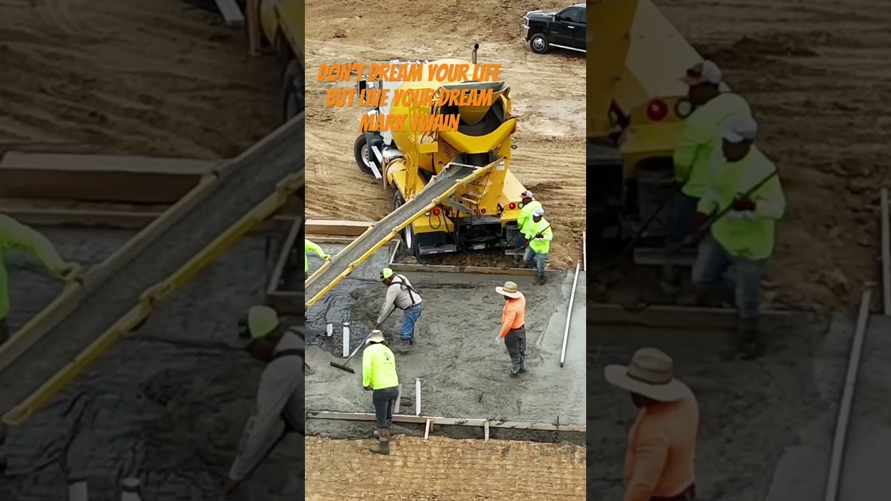 A dream is what you turn into your reality!! #dream #construction #concrete