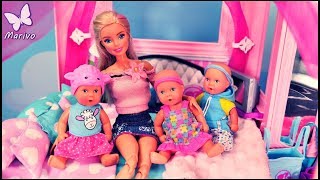 Rodzinka Barbie 👶 Dzieci rozrabiają w Dreamhouse!!! 👶 Barbie bajka po polsku z lalkami 👶