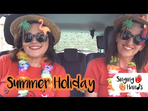 Makaton CarPark Karaoke - Summer Holiday - Singing Hands