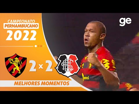 Gols e lances de Sport x Santa Cruz