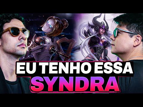 SYNDRA E ORIANNA BOT NÃO TEM COMO PERDER | DUO @Brucer