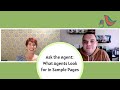 What Agents Look For In Sample Pages