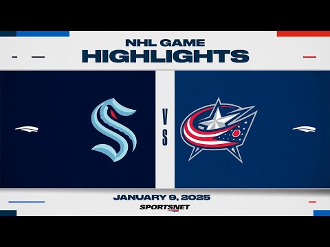 NHL Highlights | Kraken vs. Blue Jackets - January 9, 2025