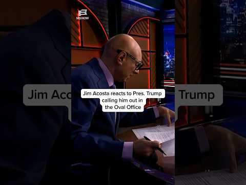 Jim Acosta reacts to Pres. Trump calling him out at the Oval Office