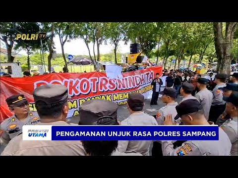 POLRES SAMPANG AMANKAN AKSI UNJUK RASA  DI RS NINDHITA SAMPANG
