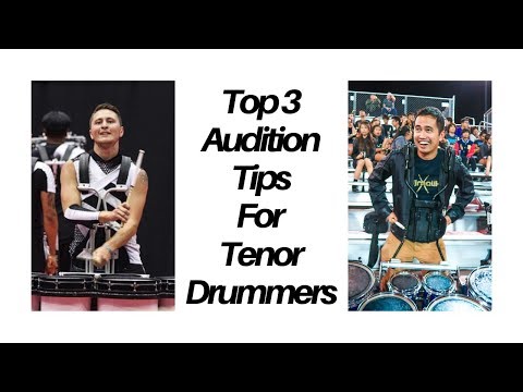 Top 3 Audition Tips For Tenor Drummers By Former RCC and Current Academy Quad Tech Cole Governo!