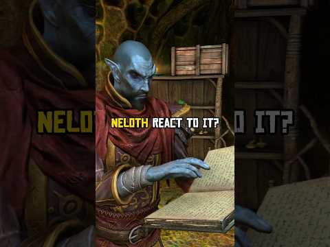 😱 Neloth's Reaction to the Dragonborn's Death in the Black Book#skyrim #elderscrolls