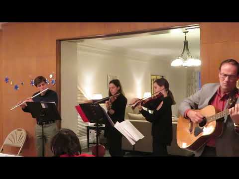 Chernyak Family Quartet playing at Norwich Jewish Center December 29th 2019.