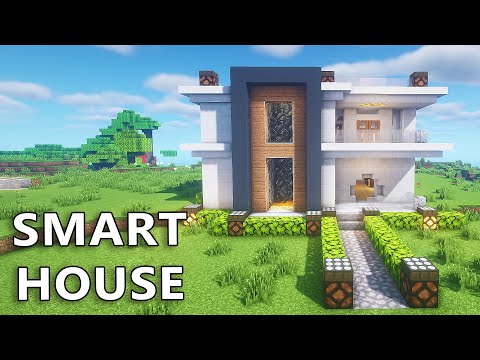 The Best SMART House and Secret Room in Minecraft