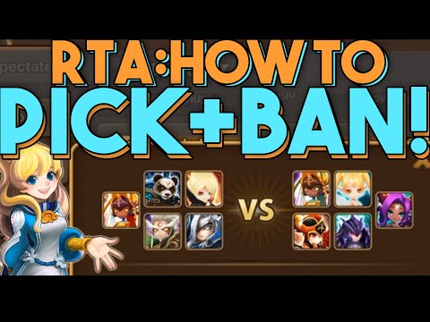 HOW TO PICK and BAN in RTA! (summoners war world arena tips!)