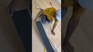 How to Install SPC Flooring Like a Pro | DIY Rigid Core Vinyl Plank #flooring #shorts #diy