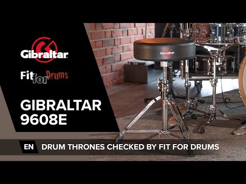 Gibraltar 9608 Drum Throne Round 13" (Chrome/Black) - Drum Throne image 3
