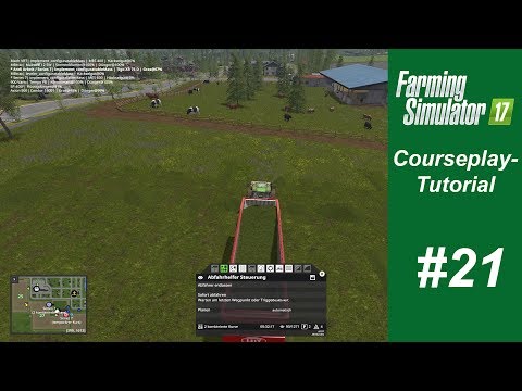 LS17 | Courseplay-Tutorial 21 - Gras schwadern, einsammeln und silieren