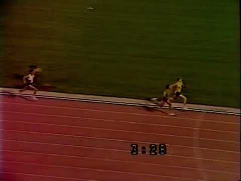 Steve Cram World 1500m Record - Nice 1985