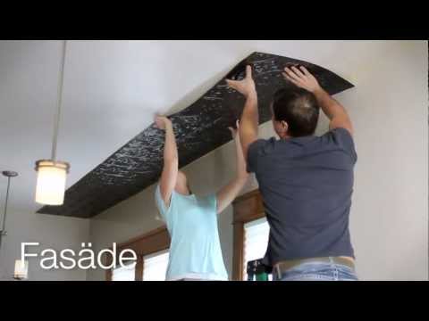 Ceiling Panel Installation-Fasade Glue Up Ceiling Tiles