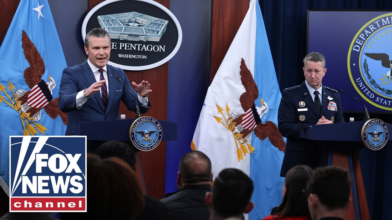 Hegseth and Gen. Caine provide Epic Fury update from the Pentagon
