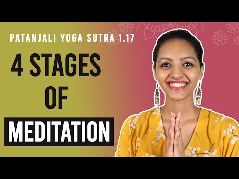 Patanjali Yoga Sutra 1.17 - 4 Stages of Antaranga Yoga | Yoga Teacher Training | Anvita Dixit
