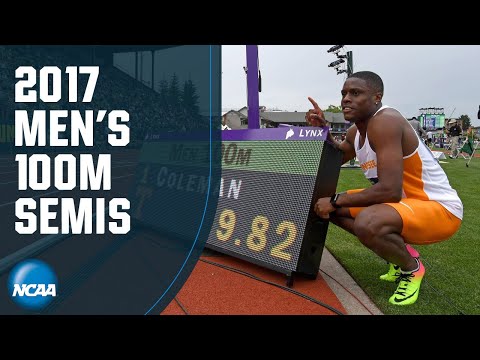 Christian Coleman: 2017 100m semifinal | NCAA RECORD