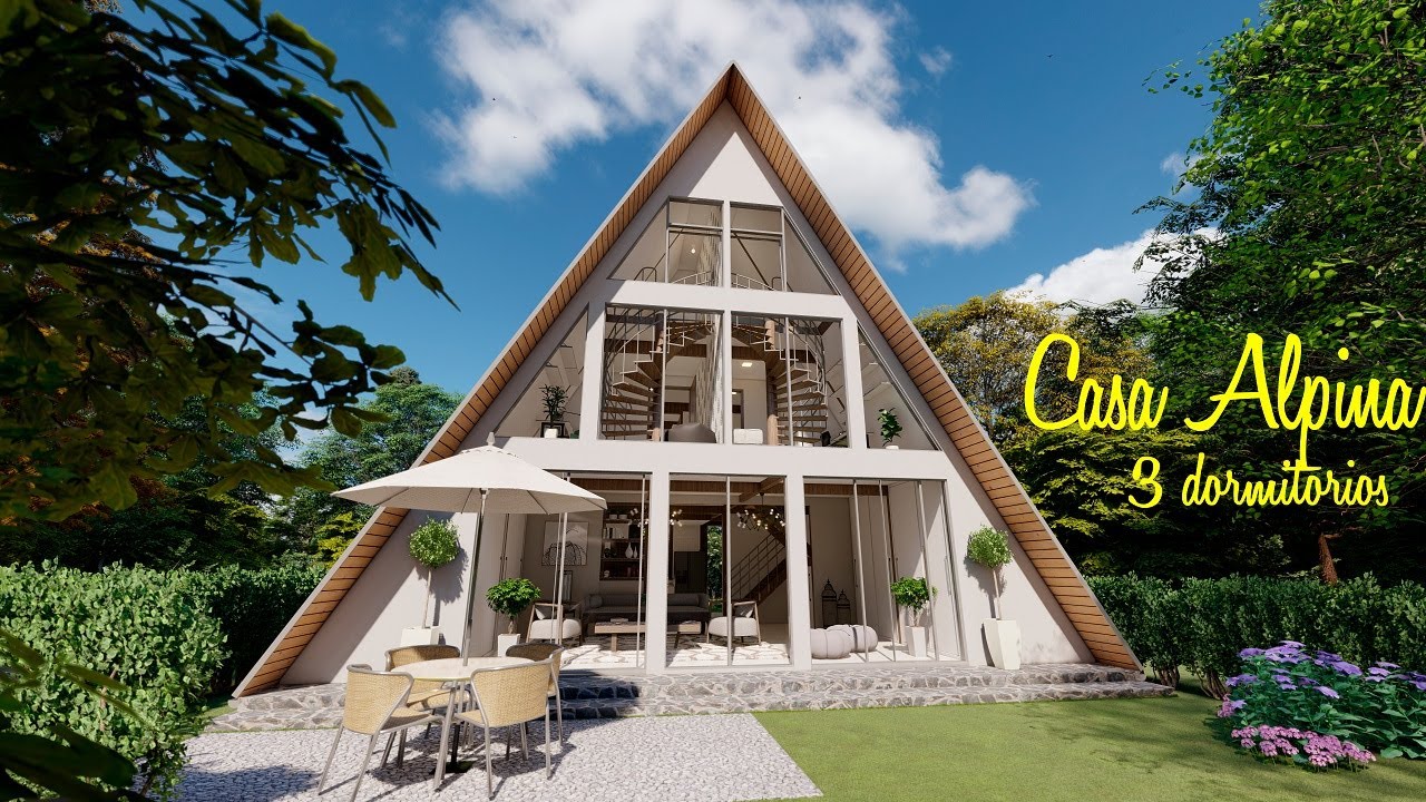 Casa Alpina de 3 habitaciones | A-Frame House