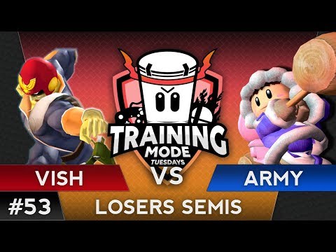 TMT 53 - Army (Icies) VS Vish (Falcon) - SSBM Losers Semis - Melee
