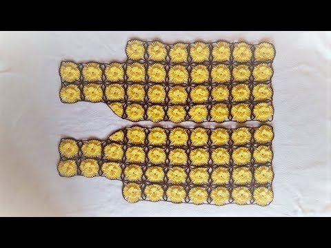 Cum crosetam jacheta cu flori - PARTEA A II-A / Prinderea florilor / Tutorial pas cu pas