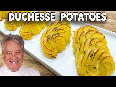Buttery, Creamy Duchess Potatoes Baked to Golden Perfection!