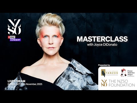 Masterclass with Joyce DiDonato | NZSO #JoyceDiDonato #Opera #Masterclass