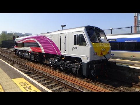 IE 201 Class loco 206 light engine - Belfast Central & City Hosptial - 22/4/15