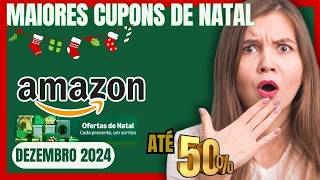 ????(NOVO)Até 50%Off! Cupom Amazon, NATAL,Válido,  Hoje, Frete Grátis| Cupom de Desconto Amazon