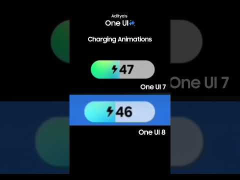 One UI 7 vs One UI 8 Charging Animations | #adityasoneui #samsung #oneui7 #oneui8 #android #galaxyai