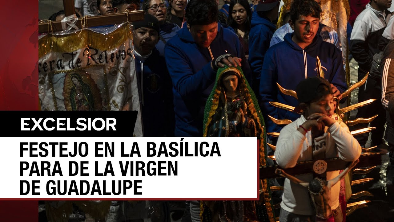 Feligreses católicos celebran a la Virgen de Guadalupe en su día