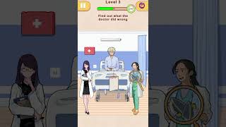 Doctor Did WHAT?! 😳 | Brainy Master Tricky Story Level 3 Hospital Gameplay #funny #shortsfeed