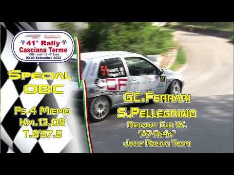 rally casciana terme 2023 obc ferrari pellegrino ps4 miemo