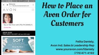 How to Place an Avon Order for Customers