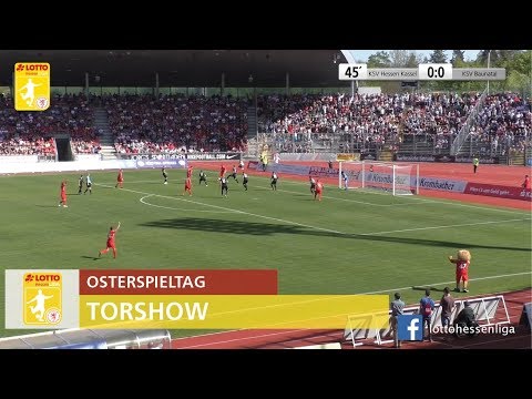 Torshow Osterspieltag LOTTO Hessenliga 2018/2019