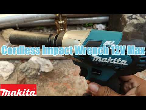 Makita TW161DZ Akumuliatorinis smūginis veržliasukis, 1/2", 12V MAX, 165 Nm, BL-motor, Be akumuliatorių ir kroviklio! video