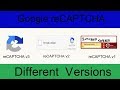 Google ReCAPTCHA Different Versions Google ReCAPTCHA V2 Vs V3 Invisible ReCAPTCHA Demo