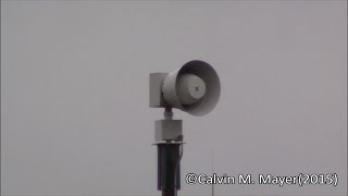 preview picture of video 'Tecumseh, MI 2001-SRNB Siren Test 4-16-15'