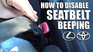 How to turn off Seatbelt alarm chime on Lexus/Toyota vehicles
