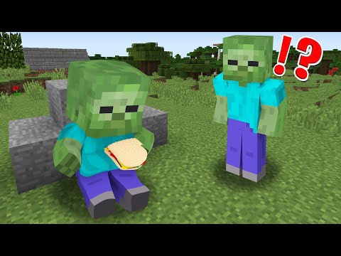 KÜÇÜK ZOMBİ ŞİŞMAN OLDU 😱 - Minecraft