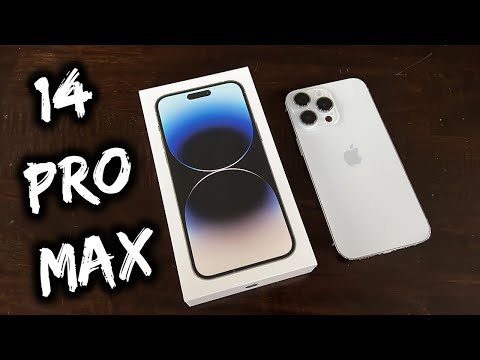 iPhone 14 Pro Max UNBOXING and SETUP - SILVER