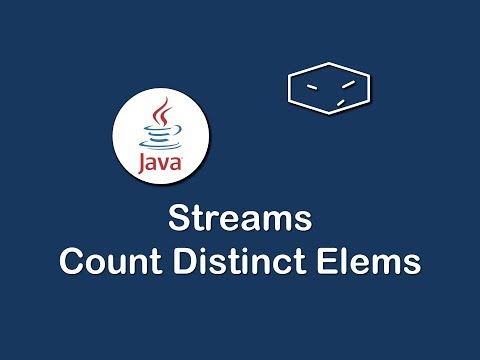 streams count distinct elems in java