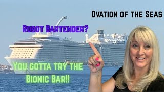 Ovation of the Seas Bionic Bar. #ovationoftheseas  #cruise  #bartender