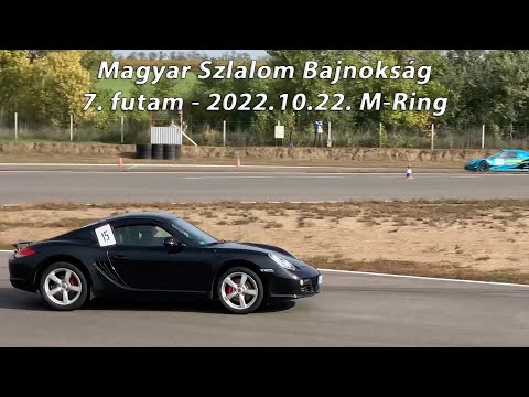 [ENG SUB] Magyar Szlalom Bajnokság | 7. futam - 2022.10.22. M-Ring | Porsche Cayman S